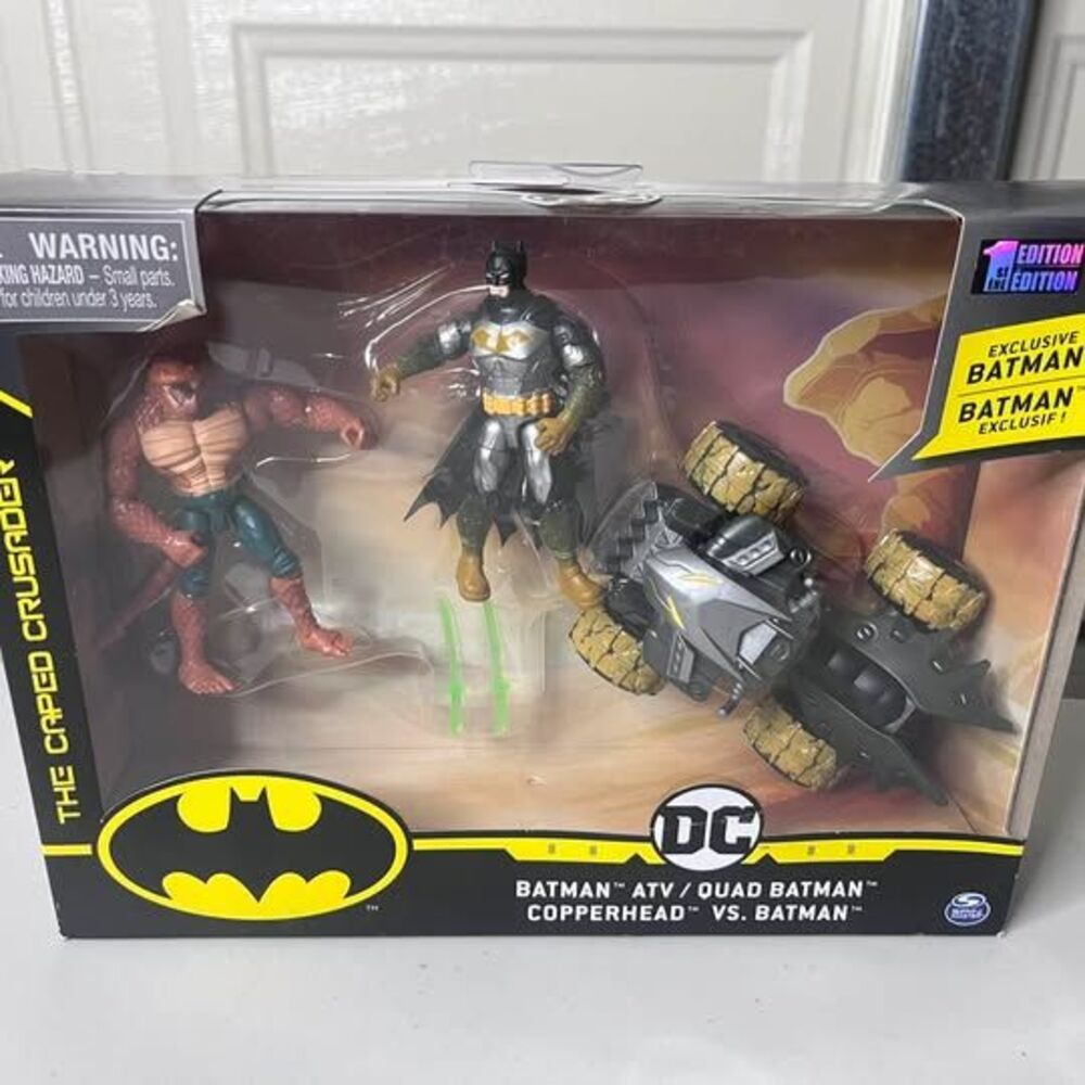 DC Spin Master Batman ATV Quad with Copperhead vs. Batman Action Figure Set